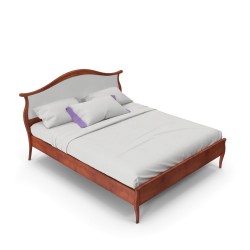 Lit double 160x200 tête de lit capitonnée — Villa Toscana