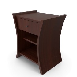 Table de chevet merisier d'Afrique 1 tiroir — Atelier Mobilier