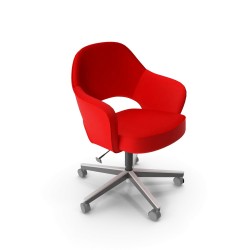 Fauteuil de conférence pivotant cuir pleine fleur — Nordvik