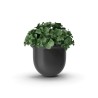 Pot de fleurs en grès émaillé Ø 22 cm avec soucoupe — Terrapot