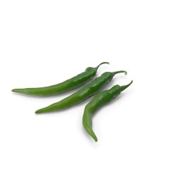 Piments verts forts frais — barquette 100 g