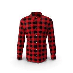 Chemise homme à carreaux écossais coupe ajustée