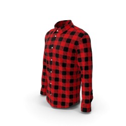 Chemise homme à carreaux écossais coupe ajustée