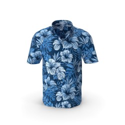 Chemise homme manches courtes en lin et coton