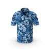 Chemise homme manches courtes en lin et coton