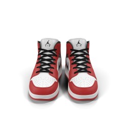 Kyros Air Legend 1 rouge et noir — baskets montantes cuir