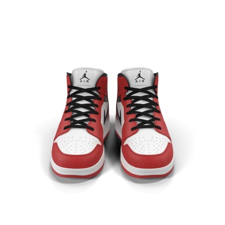Kyros Air Legend 1 rouge et noir — baskets montantes cuir