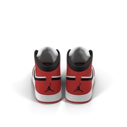 Kyros Air Legend 1 rouge et noir — baskets montantes cuir