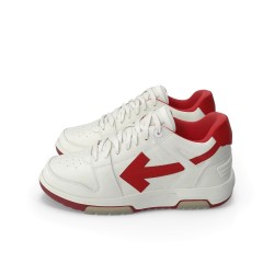 Urbe Sport blanc cassé rouge édition basse — baskets suédé