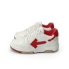 Urbe Sport blanc cassé rouge édition basse — baskets suédé