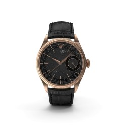 Chronos Genève Héritage Date or blanc 39 mm cadran noir