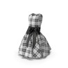 Robe tartan écossais manches longues col chemise