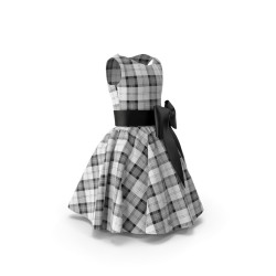 Robe tartan écossais manches longues col chemise