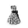 Robe tartan écossais manches longues col chemise