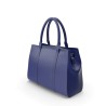 Sac à main femme bleu cobalt à 3 compartiments
