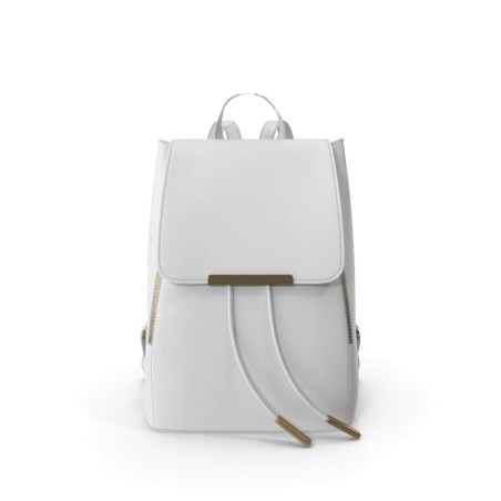 Sac à dos femme simili cuir blanc pour ordinateur 14"