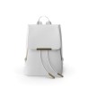 Sac à dos femme simili cuir blanc pour ordinateur 14"