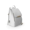 Sac à dos femme simili cuir blanc pour ordinateur 14"