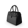 Sac à main femme noir classique porté épaule