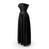 Ensemble corset bustier et jupe plissée noire
