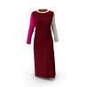 Tailleur femme rouge et noir — veste et pantalon