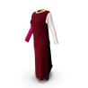 Tailleur femme rouge et noir — veste et pantalon