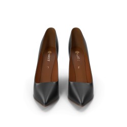 Chaussons femme noir et marron à semelle antidérapante