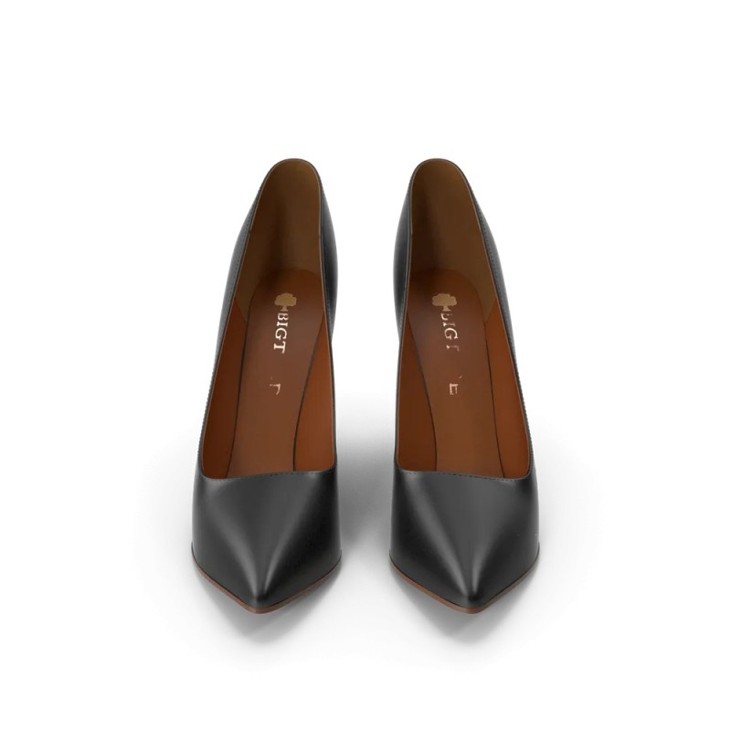 Chaussons femme noir et marron à semelle antidérapante