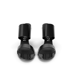 Escarpins Corvin en cuir noir talon aiguille 9 cm