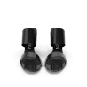 Escarpins Corvin en cuir noir talon aiguille 9 cm