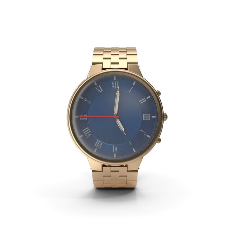 Montre femme dorée bracelet maille milanaise 32 mm
