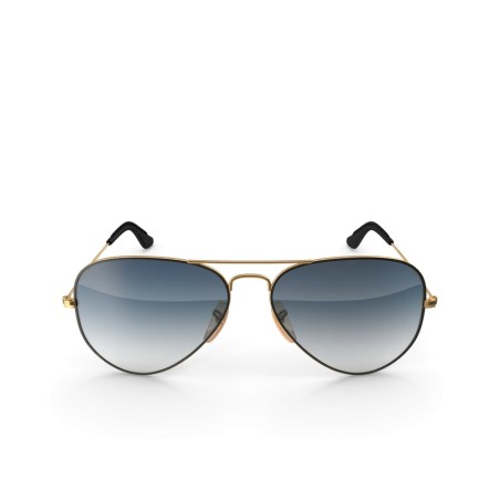 Lunettes de soleil classiques monture métal verres dégradés