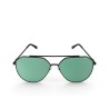 Lunettes de soleil vertes et noires monture sport