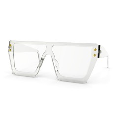 Lunettes de soleil mixtes monture écaille verres bruns