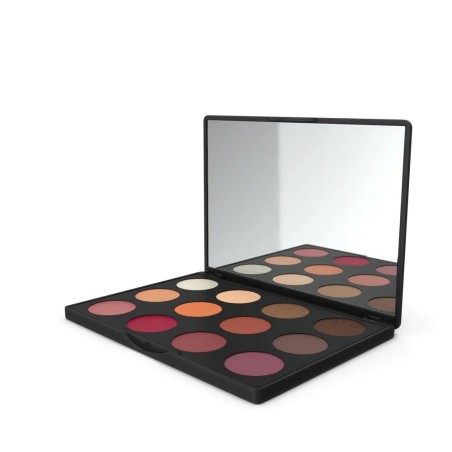 Palette 12 fards à paupières avec miroir — Glamour Beauty